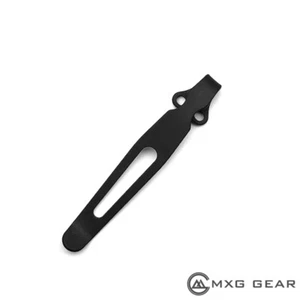 (Black Color) Titanium Deep Carry Pocket Clip Made for Ontario RAT II Knife - Picture 1 of 4
