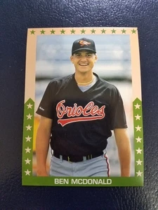 Ben McDonald Baltimore Orioles 1990 Baseball's Finest Stars Green Stars NM - Picture 1 of 2