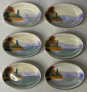 6 Noritake M handbemalt Japan Salz Dips Keller Butterstäbchen Schale Set Posten - Bild 1 von 13