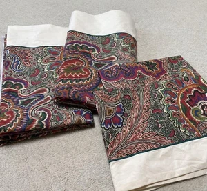 Pair of Pierre Frey Paris Pillow Shams Paisley Beautiful - Picture 1 of 7