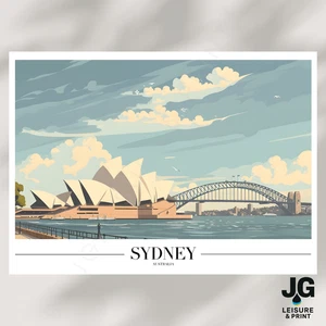 Sydney Opera House Australien Bild Wandbild | Druck | Poster ungerahmt - Bild 1 von 3
