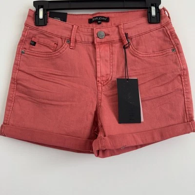 Dear John Women Coral Denim American Classic Mid Rise Short Size 25  - Image 1 of 4