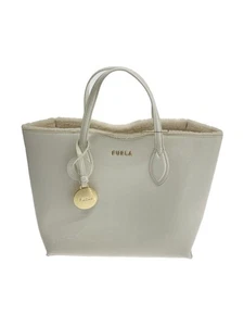 FURLA FURLA ERA SMALL TOTE Fur Handbag White - Picture 1 of 6