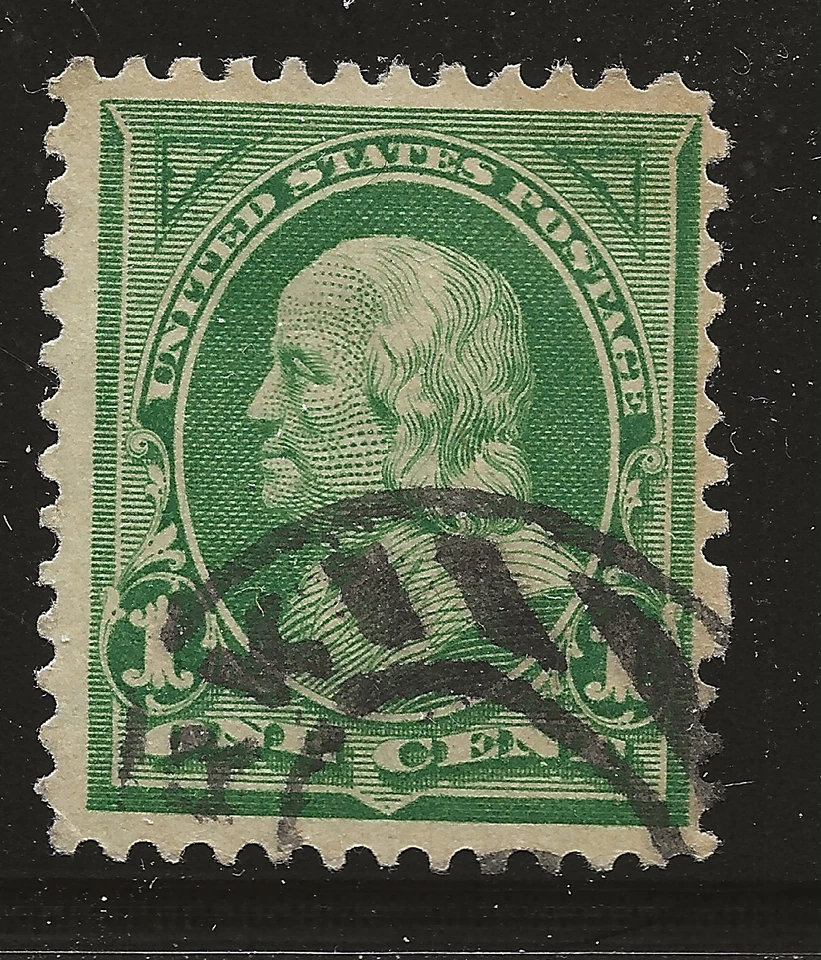 US Scott #279, Single 1898 Franklin 1c Used FVF - Image 1 of 1
