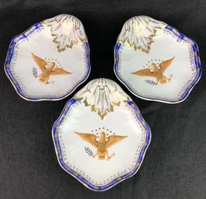 3 piatti aquila diplomatica Mottahedeh vintage - Foto 1 di 9