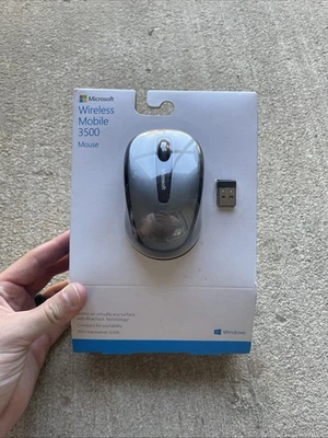 Microsoft Wireless Mobile Mouse 3500 Brand New  GMF-00010 All Seals Intact BNIB - Image 1 of 4