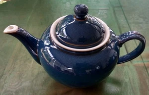 A Large Denby Boston Blue Teapot in Excellent condition - Picture 1 of 12