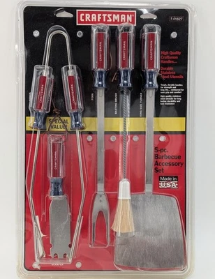 Juego de herramientas de accesorios para barbacoa vintage Craftsman de 5 piezas - Stock nuevo/antiguo Foto 1 de 4