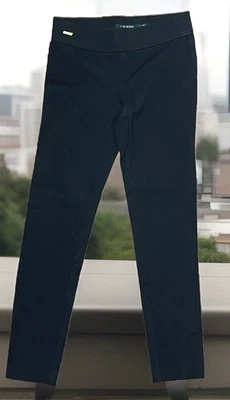 Legging Lauren Ralph Lauren Negro 0 Preppy Elástico Pull On Minimalista Dinero Antiguo Foto 1 de 4