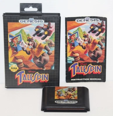 Walt Disney's Talespin (Sega Genesis, 1992) Complete Video Game CIB Tested! - Image 1 of 4