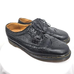 Dr. Martens Made in England Vintage schwarze Budapester Brogue Oxford Schuhe Größe 9 - Bild 1 von 10