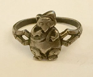 Antique Sterling Figural (Bear?), Quaddies Trademark - Bild 1 von 4