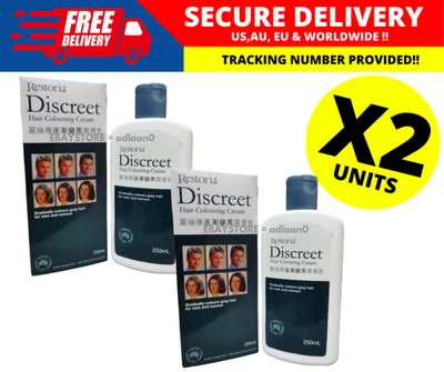 Crema Cabello Restoria Discreta 250 ml - Cabello Gris Reversión Natural Restauración de Color X2 Foto 1 de 4