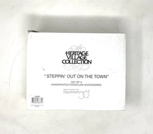 Department 56 Steppin Out On The Town 58885 Heritage Village Collection NIB - Picture 1 of 6
