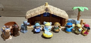 Fisher Price Little People Krippe 10 Figuren: Jesuskind Maria Josef Engel - Bild 1 von 8