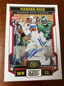 Rashee Rice 2023 Panini Score Auto RC Autografo - Foto 1 di 2