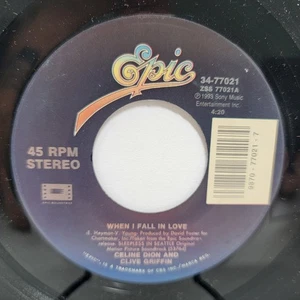 Celine Dion If I Were You / When I Fall In Love 7" 45rpm M- Vinyl 80's Record 45 - Picture 1 of 2