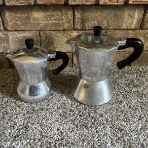 LOTTO 2 MACCHINE ESPRESSO PIANO COTTURA ACCIAIO INOX FLEMULINO & PEZZETTI - Foto 1 di 11