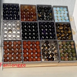 Großhandel Natürliche Mischkristallkugel Quarz Kristallkugel 15 mm + Heilung + Box - Bild 1 von 98