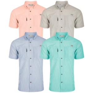 Drake Waterfowl Men's Classic Seersucker Stripe Short Sleeve Shirt - Picture 1 of 7