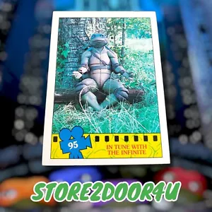 Vintage 1990 Topps Teenage Mutant Ninja Turtles Movie Cards Leonardo #95 - Picture 1 of 2
