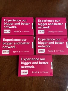 Sprint / T-Mobile SIM Kit - SIM card Better Network/NEW/SEALED - Picture 1 of 3
