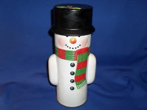 SNOWMAN TIN GIFT GIVING CONTAINER - EMPTY - Bild 1 von 4