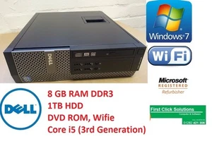 Dell OptiPlex 7010 SFF Intel Core i5-3rd Generation 8GB 1000GB, DVD ROM Win 7 - Picture 1 of 6