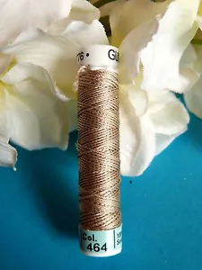 269B / Beautiful Coil Pure Wire Silk Drawstring Gutermann Beige N° 464 - Picture 1 of 1