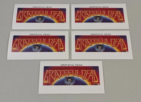 Stamp Pickers Tuva 1995 Grateful Dead 30th Imperf Souvenir Sheets x 100 MNH Cover