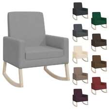  Chaise à Bascule Tissu Fauteuil Siège de Relaxation Salon Multicolore