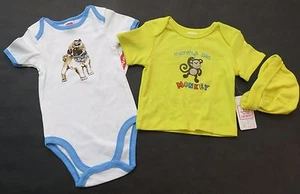 Baby Boy's Lot Size 6-9 Months Fisher-Price Swiggles Body Suit Shirt Hat NWT - Picture 1 of 3