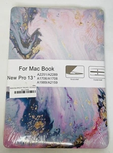 Hard Shell Cover Case Macbook Pro 13 A1989 A2159 1706 1708 2251 2289 Keys Lucid - Picture 1 of 7