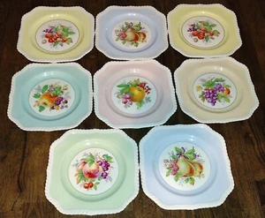 Johnson Brothers Square California piatto insalata frutta pastello Inghilterra lotto 8 pezzi 7,75 - Foto 1 di 17