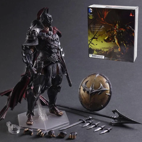 Dark Knight Batman Timeless Spartan Warrior Statue 1:6 Play Arts Model Figure Cover