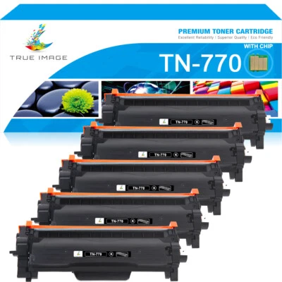 5PK TN-770 Toner Compatible With Brother TN770 MFC-L2750DW HL-L2370DWXL L2370DW - Image 1 of 4
