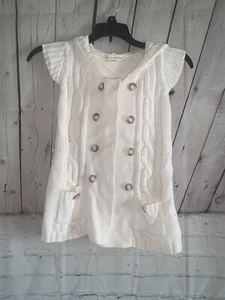 Girls sleeveless sweater jacket size 6 With Hoodie - Picture 1 of 2