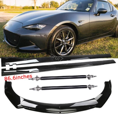 For Mazda Miata MX-5 NA NB Front Bumper Lip Splitter Spoiler Side Skirts BodyKit - Изображение 1 из 4