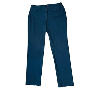 Pantalones de punto elástico Chico's para mujer talla 0 bolsillos con cremallera pierna recta trabillas para cinturón - Imagen 1 de 11