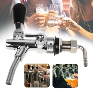 Kompensatorschankhahn mit Schaumtaste chrom Zapfhahn Edelstahl Bier zapfen DHL - Bild 1 von 12