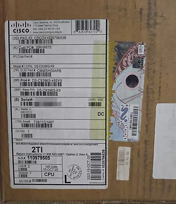 NEW Cisco Dell Connectrix MDS 9396S 96-Port / 48A 16Gb Fibre Channel SAN Switch - Image 1 of 2