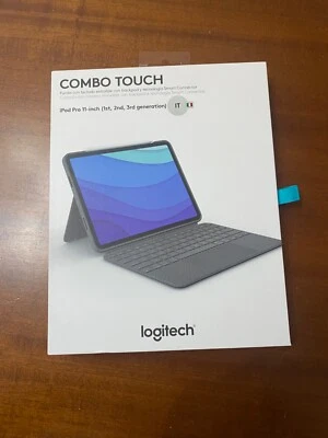 Logitech Combo Touch Custodia con Tastiera per 11" Apple iPad Pro 1a/2a/3a Gen. - Immagine 1 di 4