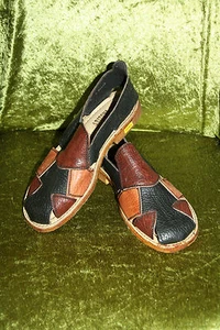 Herren Plateau Schuhe @ Blockabsatz @ Sandale Boho @ vintage Schuh @ NEU @ 46 - Bild 1 von 2