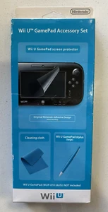 Nintendo Wii U Gamepad Accessory Set - Genuine BNIB, 3-Piece Pack WUP-A-AS04 AUS - Picture 1 of 16