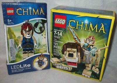 Lego Legends of Chima 70123 LION LEGEND BEAST + Laval LED Key Light NEW RETIRED! - Image 1 of 4
