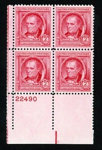 Francobolli Stati Uniti, Scott # 860 Blocco Targhe Mint, NG - Foto 1 di 1