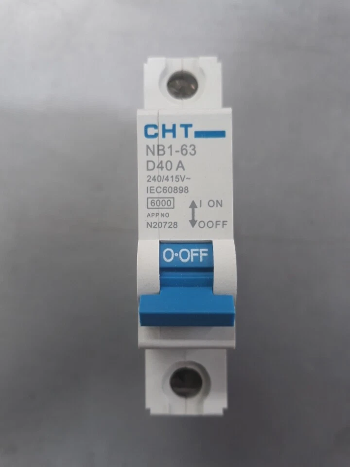 CHINT 2 Pole 16amp MCB Miniature Circuit Breaker 6ka 2 Phase CHT Nb1-63 C Curve