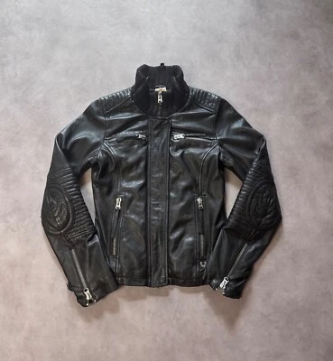 Chaqueta/motero de cuero True Religion negra talla: S Foto 1 de 4