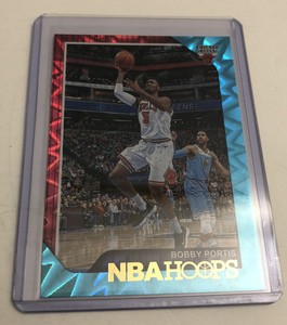 2018-19 PANINI NBA HOOPS TEAL EXPLOSION PARALLEL BOBBY PORTIS #194 BULLS BUCKS