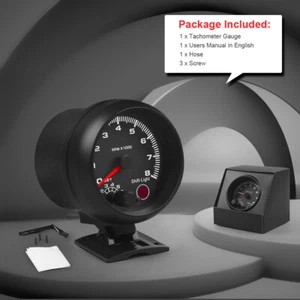 Medidor de coche de 3,75"" velocímetro medidor LED azul con luz de cambio 0-8000 RPM - Imagen 1 de 8